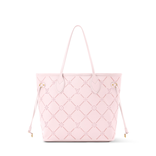 Neverfull MM Light Bliss Monogram Empreinte Leather Tote Bag M28527