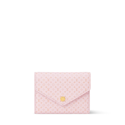 Victorine Minigram Calfskin Compact Wallet M29412