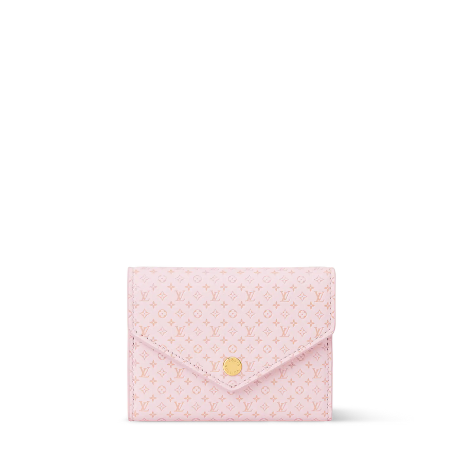 Victorine Minigram Calfskin Compact Wallet M29412