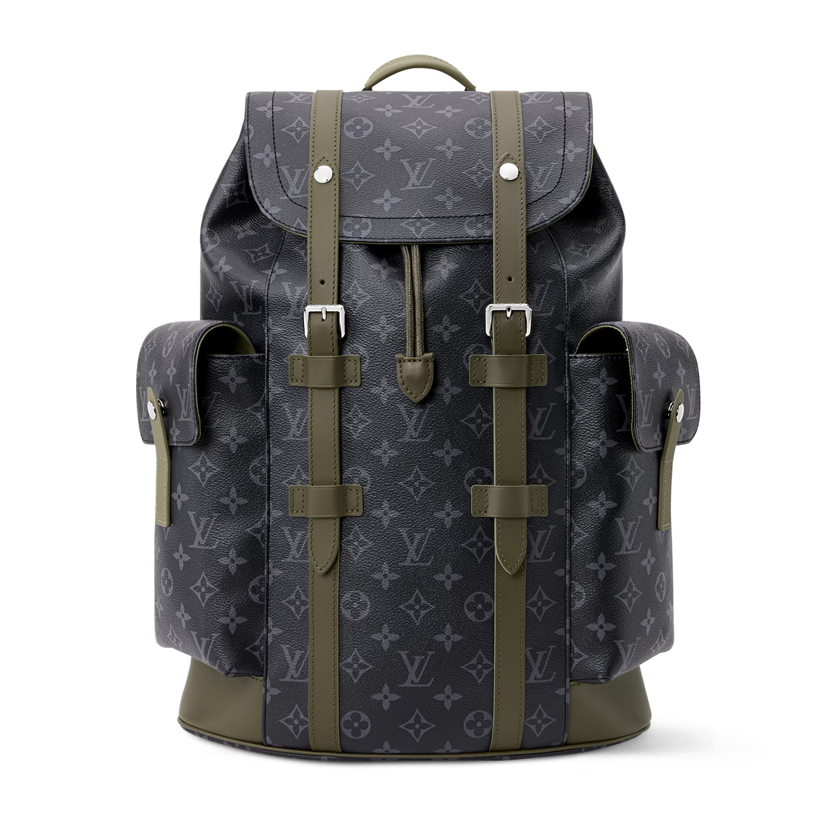 Christopher MM Backpack Monogram Eclipse Canvas Khaki Shoes