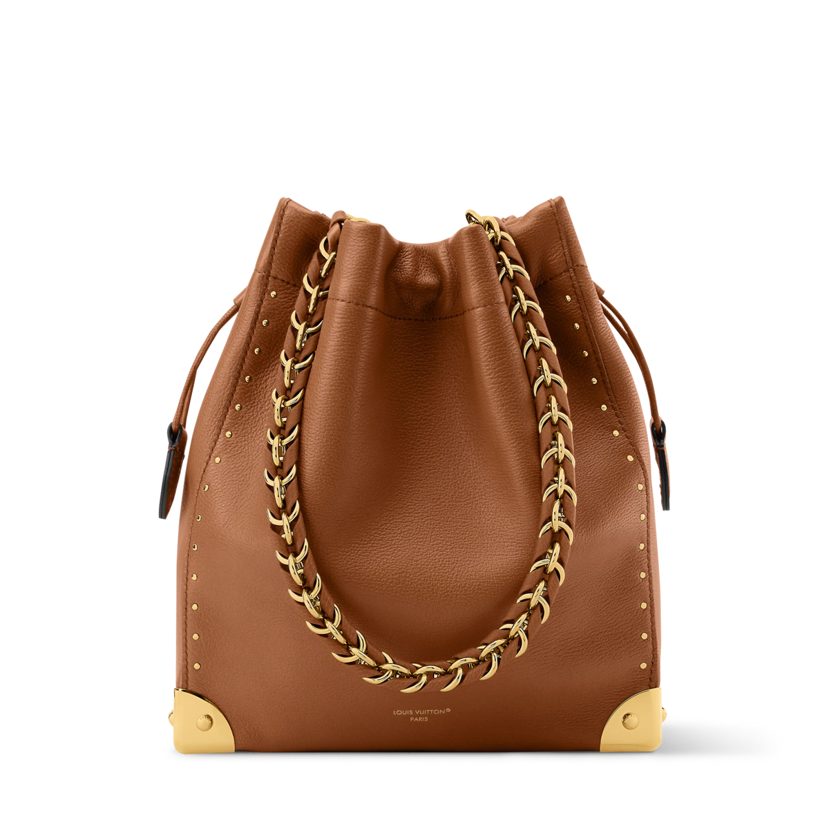 Noé Trunk Tan Calfskin Leather Bucket Bag M29131