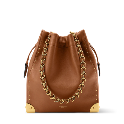 Noé Trunk Tan Calfskin Leather Bucket Bag M29131