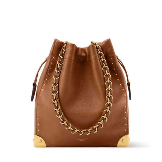 Noé Trunk Tan Calfskin Leather Bucket Bag M29131