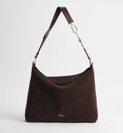 Large Suede Shoulder Bag