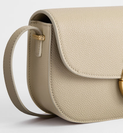 Small Médaillon Flap Luxury Handbag With Grained Calfskin And Médaillon Clasp