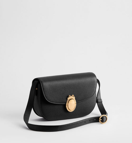 Medium Médaillon Flap Luxury Handbag With Grained Calfskin And Signature Clasp