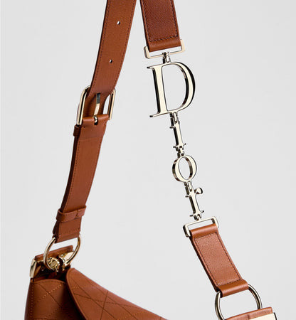 Medium Designer Shoulder Tote With Marron Bobby Flat Macrocannage Grained Calfskin