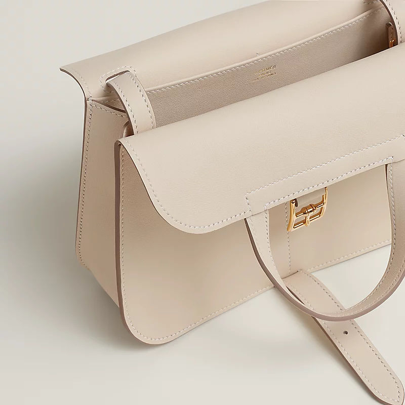 Halzan Mini Luxury Handbag With Swift Calfskin And Etriviere Buckle Closure