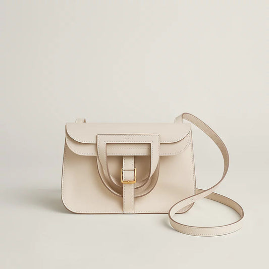 Halzan Mini Luxury Handbag With Swift Calfskin And Etriviere Buckle Closure