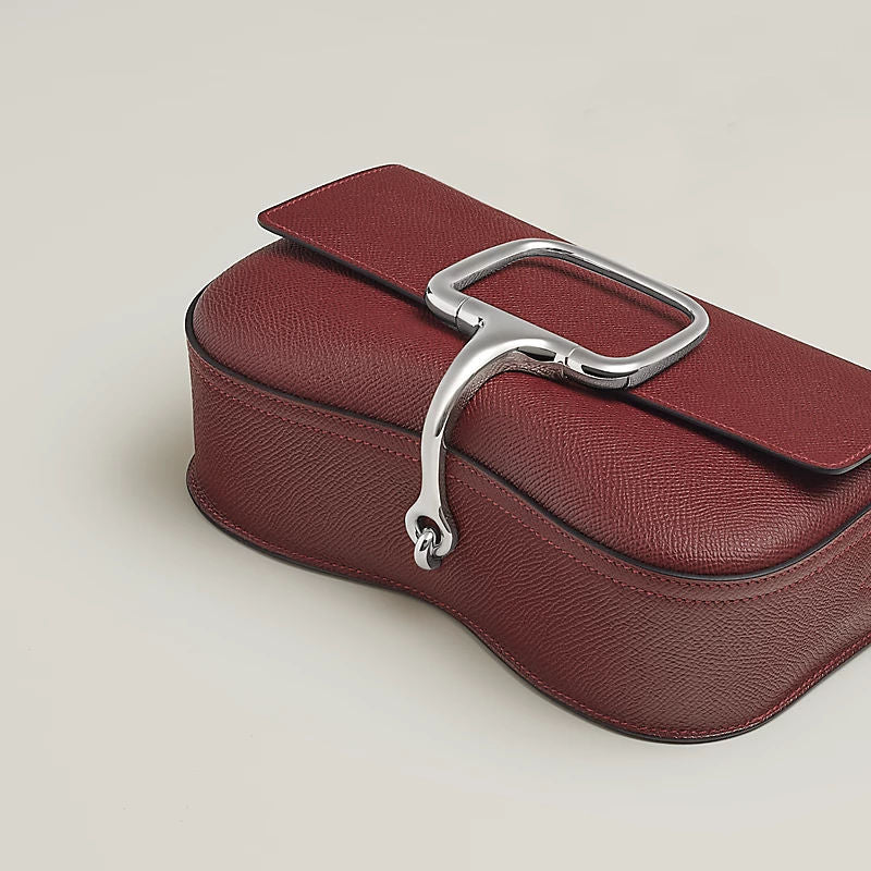 Della Cavalleria Elan Luxury Handbag With Epsom Calfskin And Palladium Plated Hardware