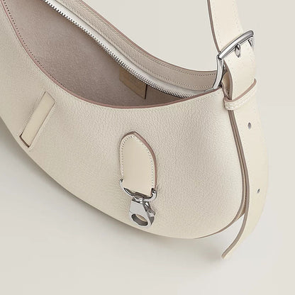 P'tit Arcon Luxury Handbag With Togo Calfskin And Swift Calfskin Zip Closure