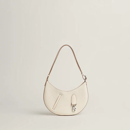 P'tit Arcon Luxury Handbag With Togo Calfskin And Swift Calfskin Zip Closure