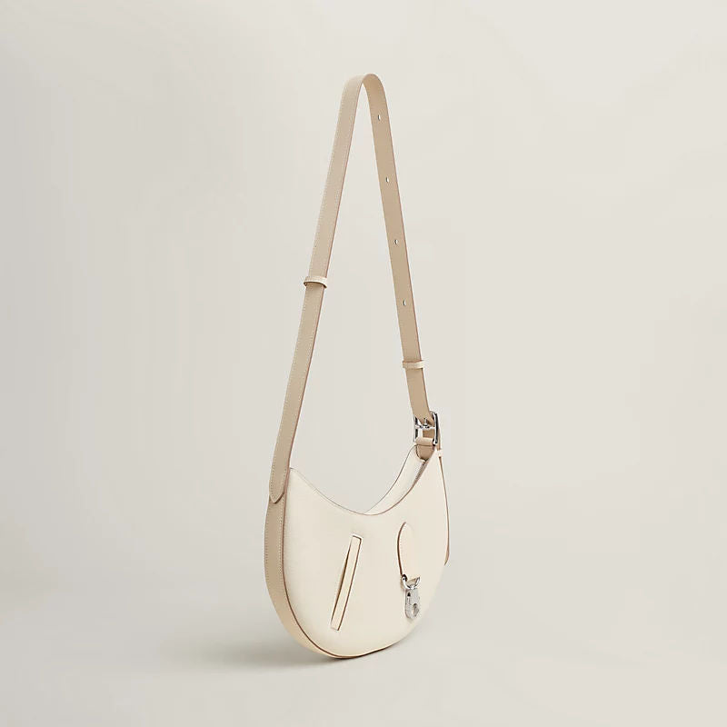 P'tit Arcon Luxury Handbag With Togo Calfskin And Swift Calfskin Zip Closure