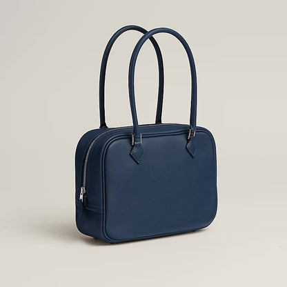 Plume Mini Luxury Handbag With Swift Calfskin And Palladium Plated Hardware