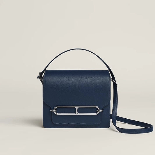 Roulis Mini Luxury Handbag With Evercolor Calfskin And Palladium Plated Hardware