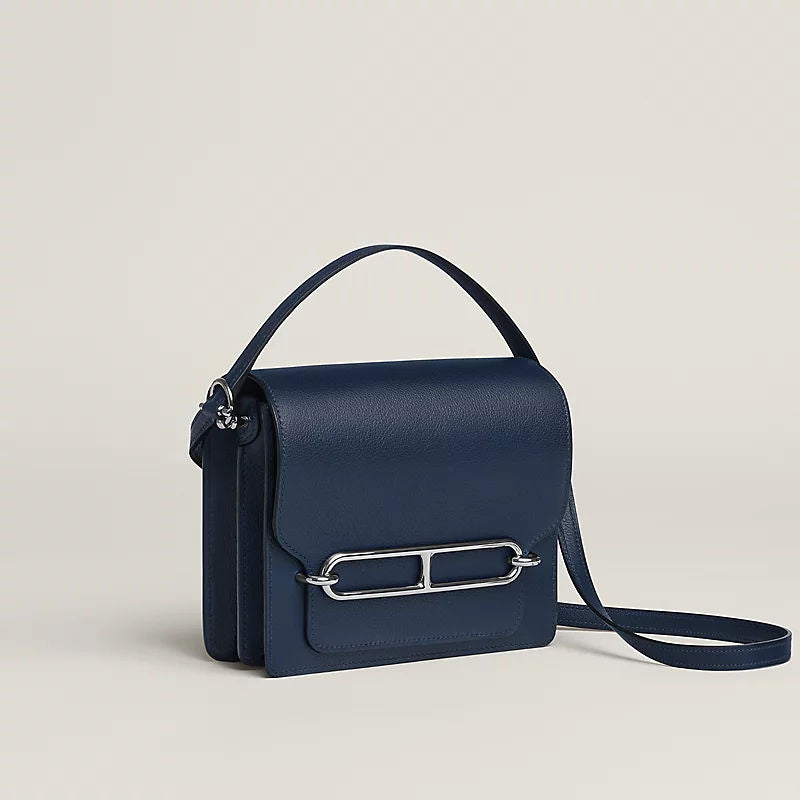 Roulis Mini Luxury Handbag With Evercolor Calfskin And Palladium Plated Hardware