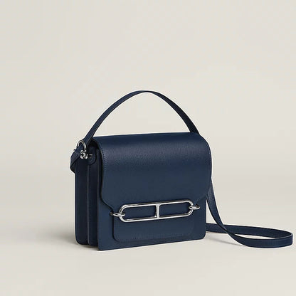 Roulis Mini Luxury Handbag With Evercolor Calfskin And Palladium Plated Hardware