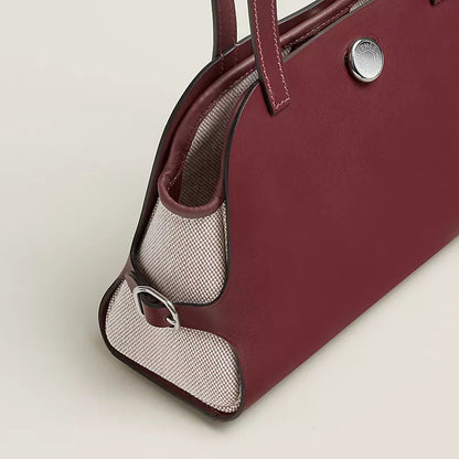 Tablier Sellier Luxury Handbag With Hunter Cowhide And Clou De Selle Closure