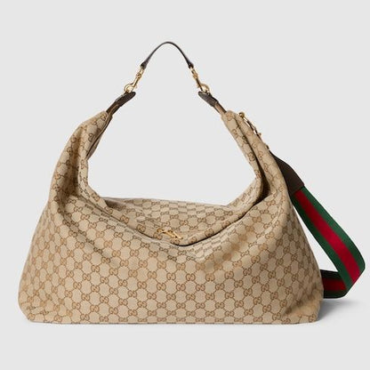 Large Brera Crossbody Luxury Handbag With GG Canvas And Detachable Strap
