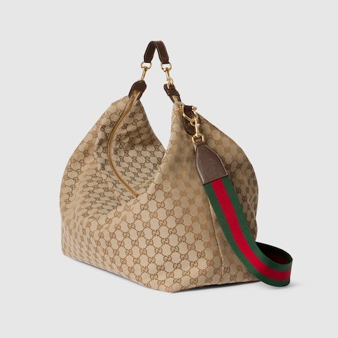 Large Brera Crossbody Luxury Handbag With GG Canvas And Detachable Strap