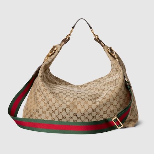 Large Brera Crossbody Luxury Handbag With GG Canvas And Detachable Strap