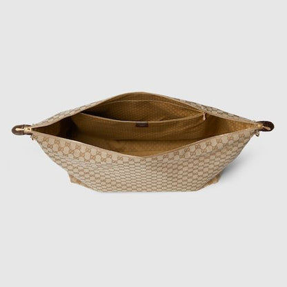 Large Brera Crossbody Luxury Handbag With GG Canvas And Detachable Strap