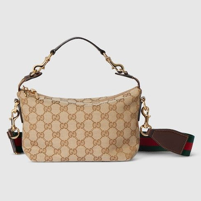 Small Brera Crossbody Luxury Handbag With Canvas And Detachable Strap