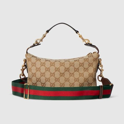 Small Brera Crossbody Luxury Handbag With Canvas And Detachable Strap