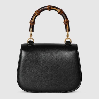 Mini Bamboo 1947 Luxury Handbag With Soft Grainy Leather And Click Closure