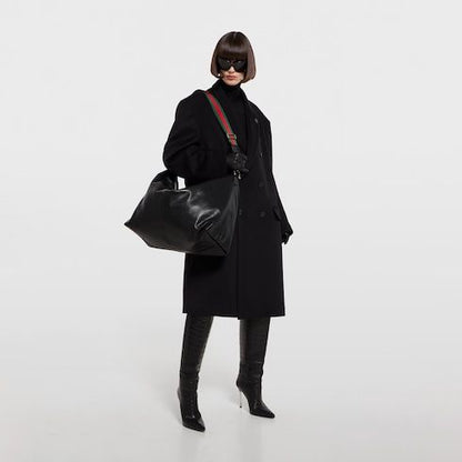 Large Crossbody Luxury Handbag With Soft Leather And Signature Hardware