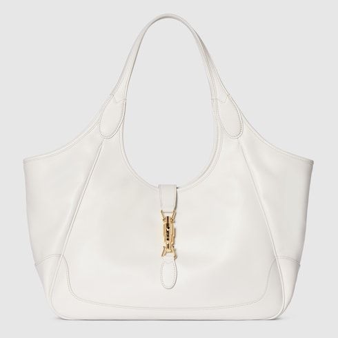 Medium Mercato Luxury Handbag With Soft Leather And Piston Closure