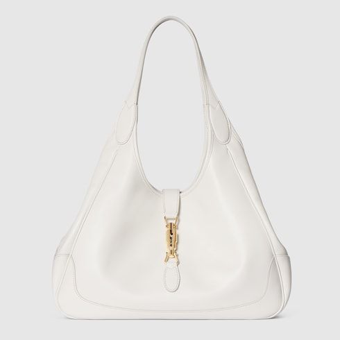 Medium Mercato Luxury Handbag With Soft Leather And Piston Closure