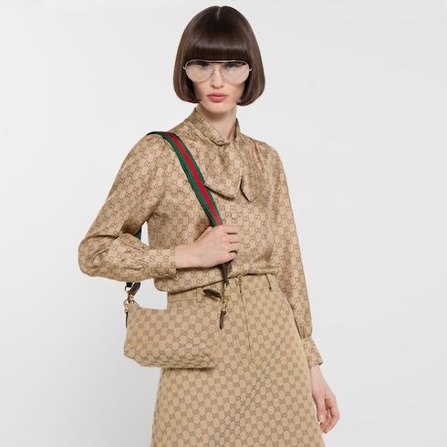Small Brera Crossbody Luxury Handbag With Canvas And Detachable Strap