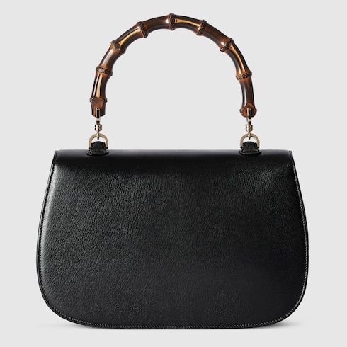 Medium Bamboo 1947 Luxury Handbag With Soft Grainy Leather And Click Closure