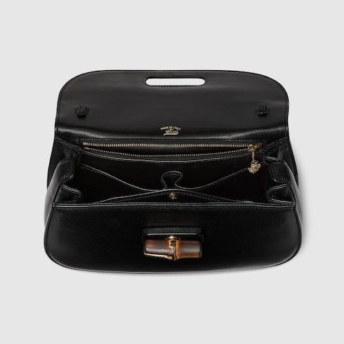 Medium Bamboo 1947 Luxury Handbag With Soft Grainy Leather And Click Closure