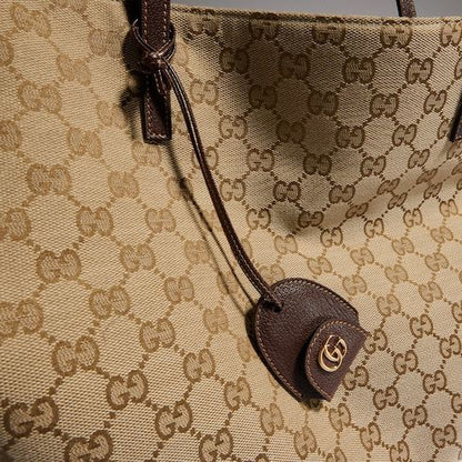 Large Londra Designer Shoulder Tote With GG Canvas And Zip Compartment