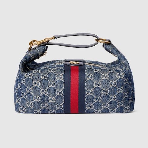 Medium Vanity Top Handle Luxury Handbag With Canvas And Leather Trim