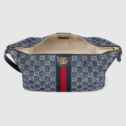 Medium Vanity Top Handle Luxury Handbag With Canvas And Leather Trim