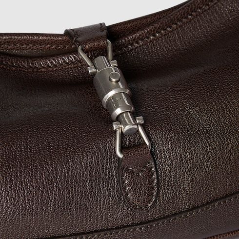 Medium Jackie Slim Luxury Handbag With Soft Grainy Leather And Piston Closure