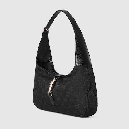 Medium Jackie Slim Shoulder Luxury Handbag With GG Canvas And Piston Closure