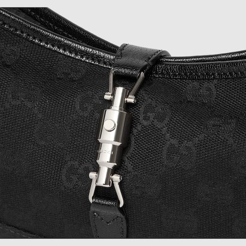 Medium Jackie Slim Shoulder Luxury Handbag With GG Canvas And Piston Closure