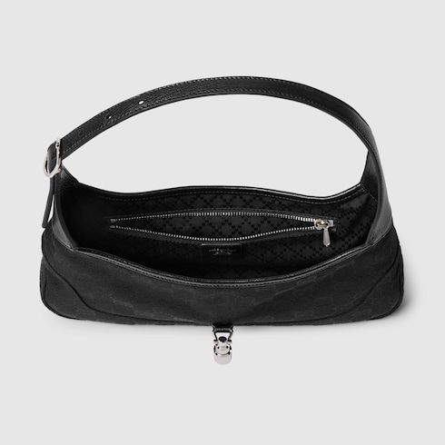 Medium Jackie Slim Shoulder Luxury Handbag With GG Canvas And Piston Closure