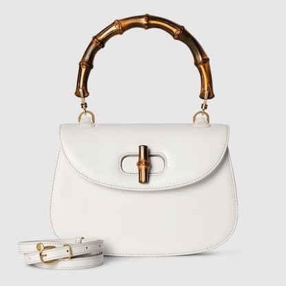 Small Bamboo 1947 Luxury Handbag With Soft Grainy Leather And Click Closure