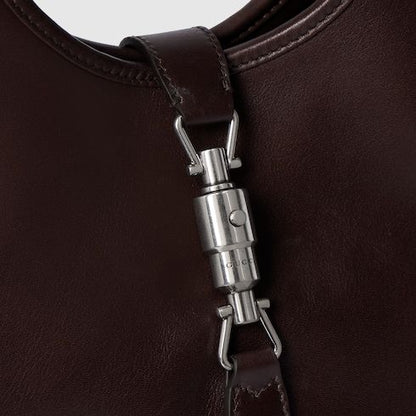 Small Mercato Designer Shoulder Tote With Soft Leather And Piston Closure