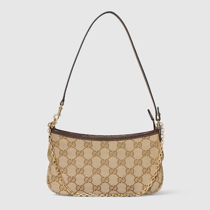 Gossip Small Shoulder Luxury Handbag With GG Canvas