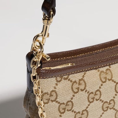 Gossip Small Shoulder Luxury Handbag With GG Canvas
