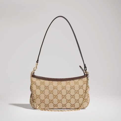 Gossip Small Shoulder Luxury Handbag With GG Canvas