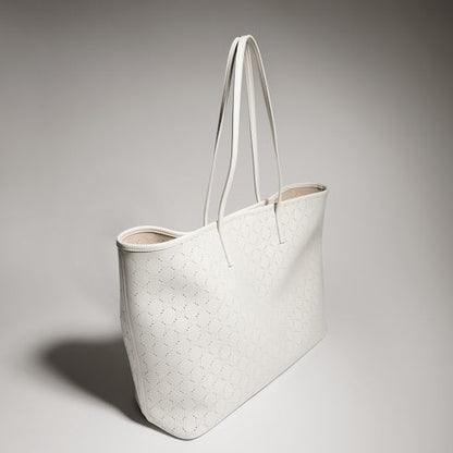 Tribeca Large Designer Shoulder Tote With Perforated GG Leather