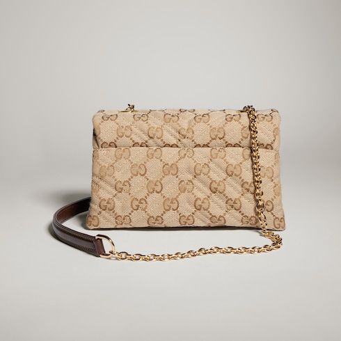 GG Marmont Mini Shoulder Luxury Handbag GG Canvas With Gold-Toned Hardware