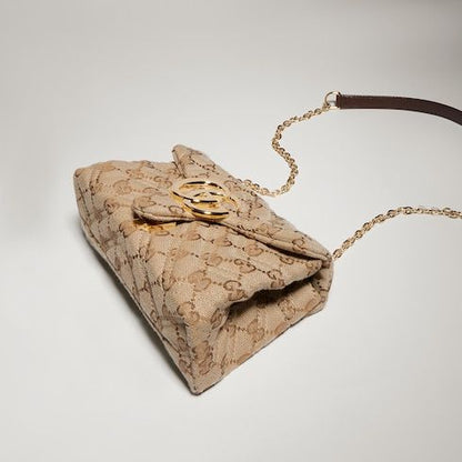 GG Marmont Mini Shoulder Luxury Handbag GG Canvas With Gold-Toned Hardware